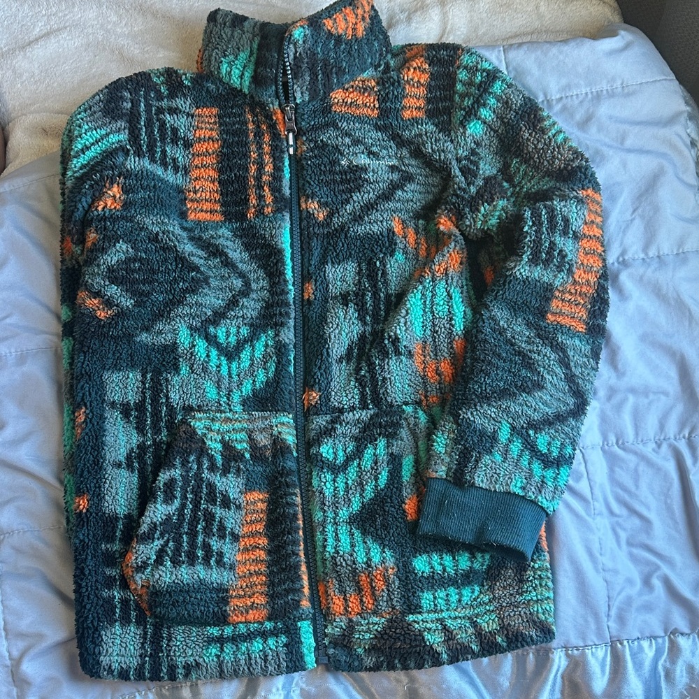 Columbia Kids Jacket - Teal, Orange, and Gray
